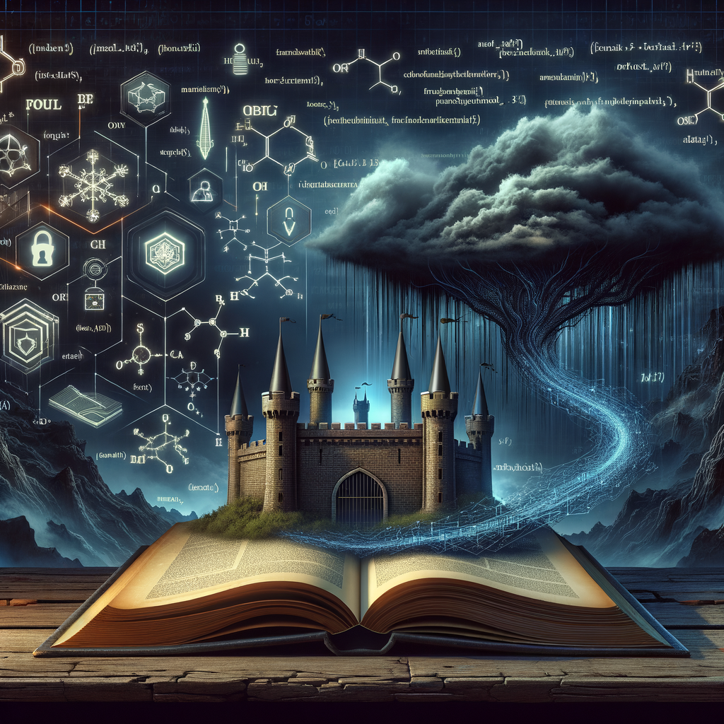 Generate featured image for blog article "Key Books Influencing Today’s Cybersecurity Landscape". Make sure it contains no text. Style should be darker, but not too dark